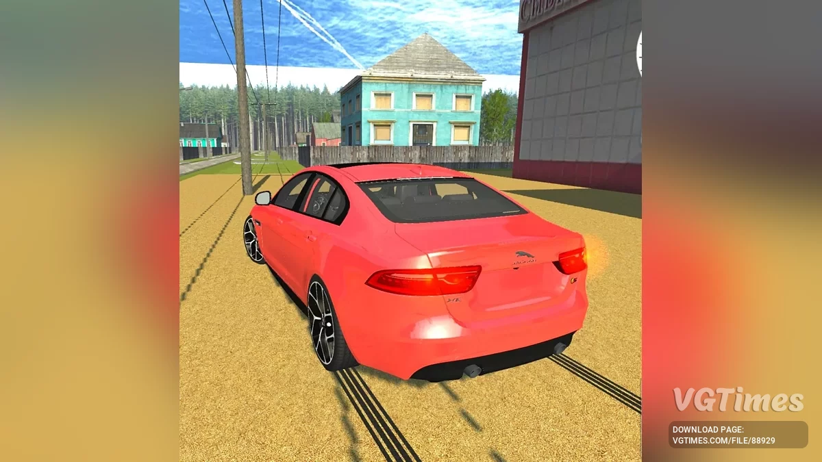 Simple Car Crash Physics Sim — Jaguar XE-S (2016)