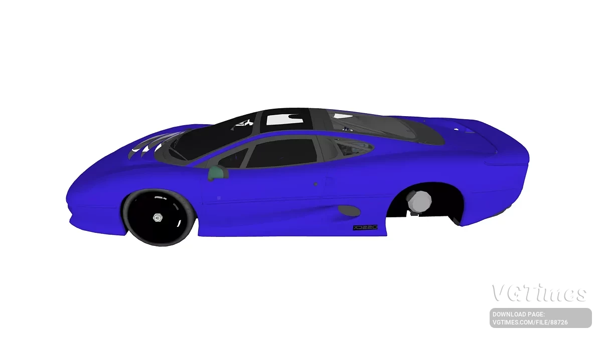 Simple Car Crash Physics Sim — Jaguar XJ220