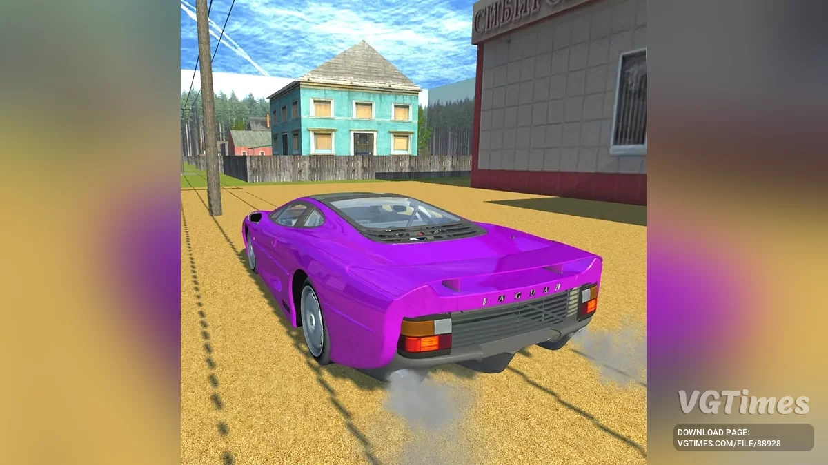 Simple Car Crash Physics Sim — JAGUAR XJ220