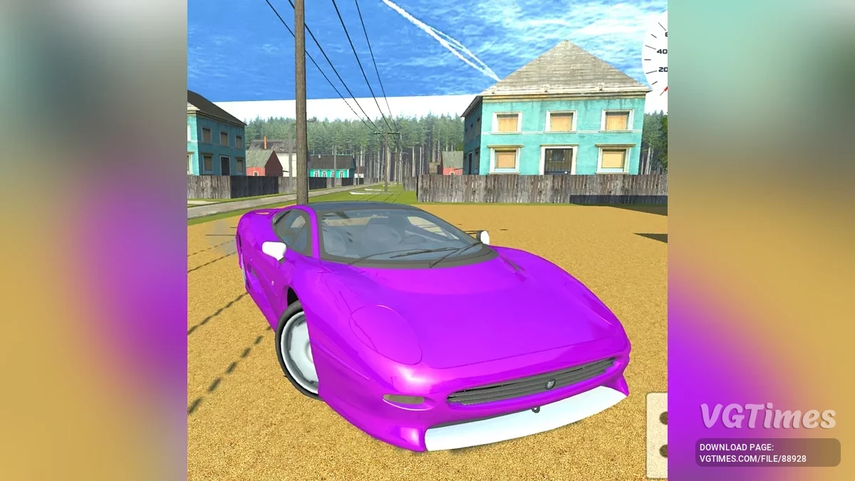 Simple Car Crash Physics Sim — JAGUAR XJ220