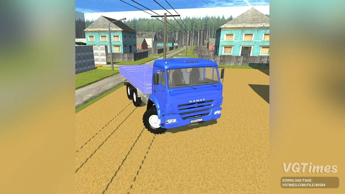 Kamaz 43118 z platformą