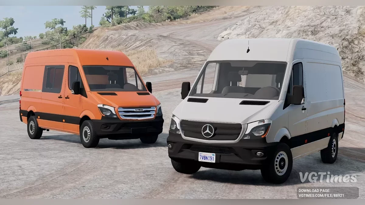 BeamNG.drive — Mercedes-Benz Sprinter v2.0 (0.37.x)