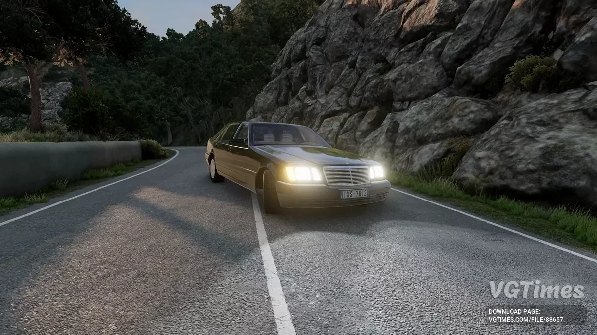 BeamNG.drive — Mercedes-Benz W140 (0.37.x)