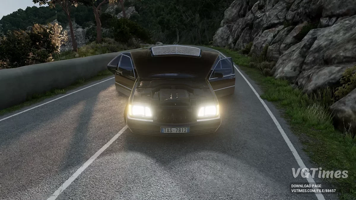 BeamNG.drive — Mercedes-Benz W140 (0.37.x)