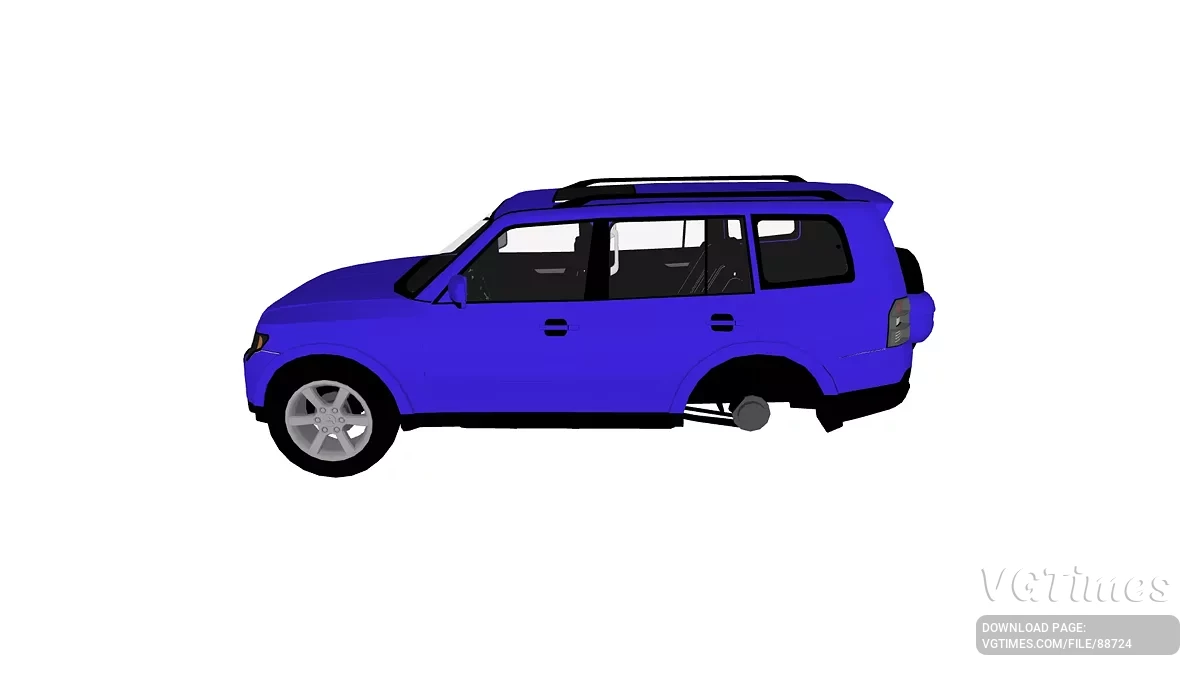 Simple Car Crash Physics Sim — Mitsubishi Pajero