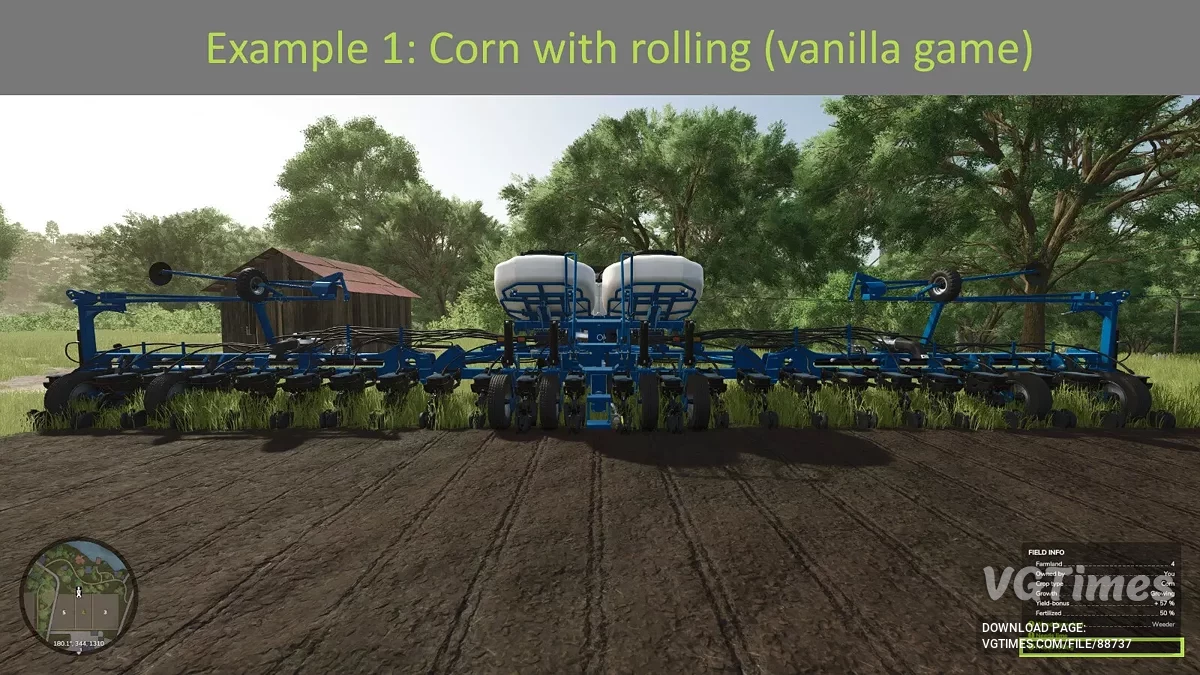 Farming Simulator 25 — Не нужно прикатывать поле после посева