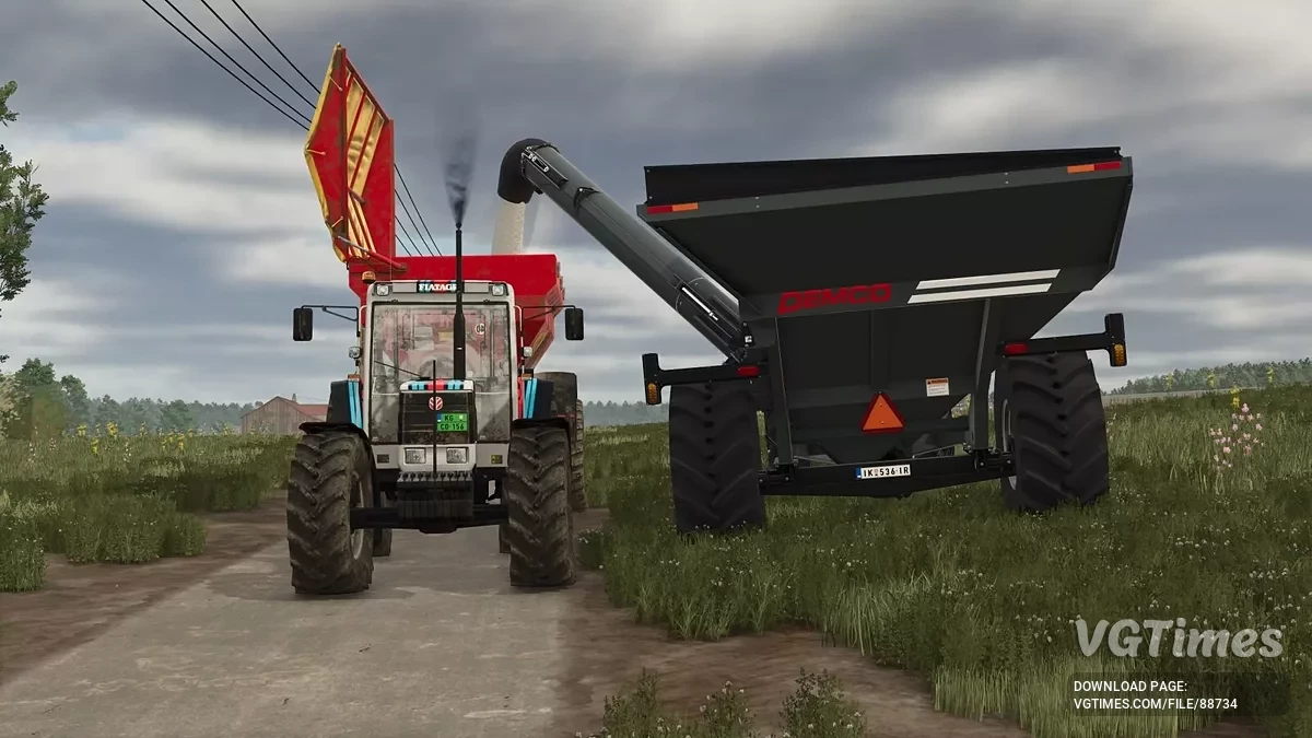 Farming Simulator 25 — Kireç Taşımak için Yükleme Römorkları