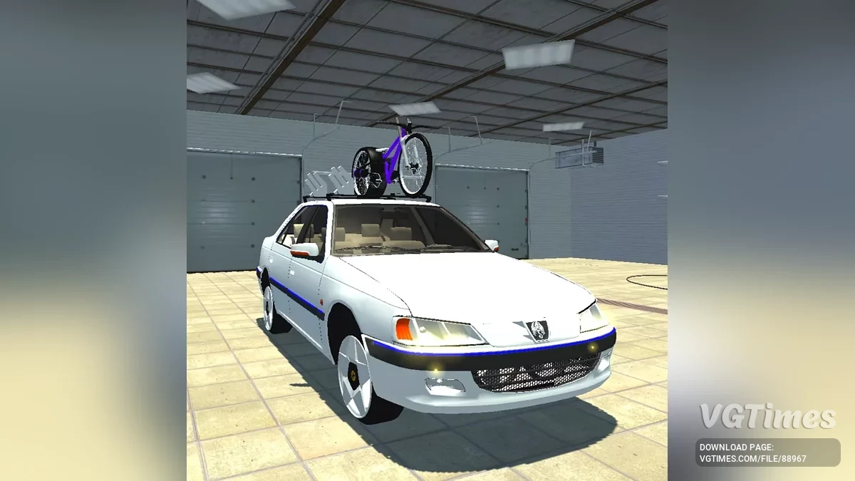 配有自行车的标致