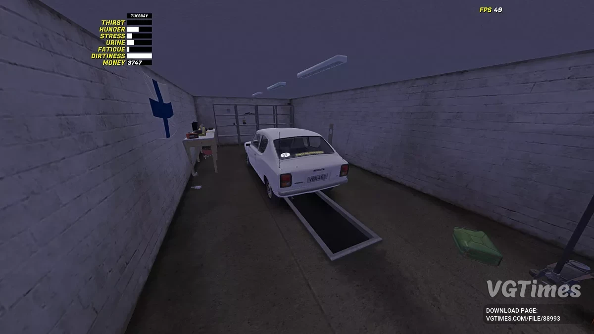 My Summer Car — Cerita tidak terganggu, mobil stok dengan bagian baru, ada nomor