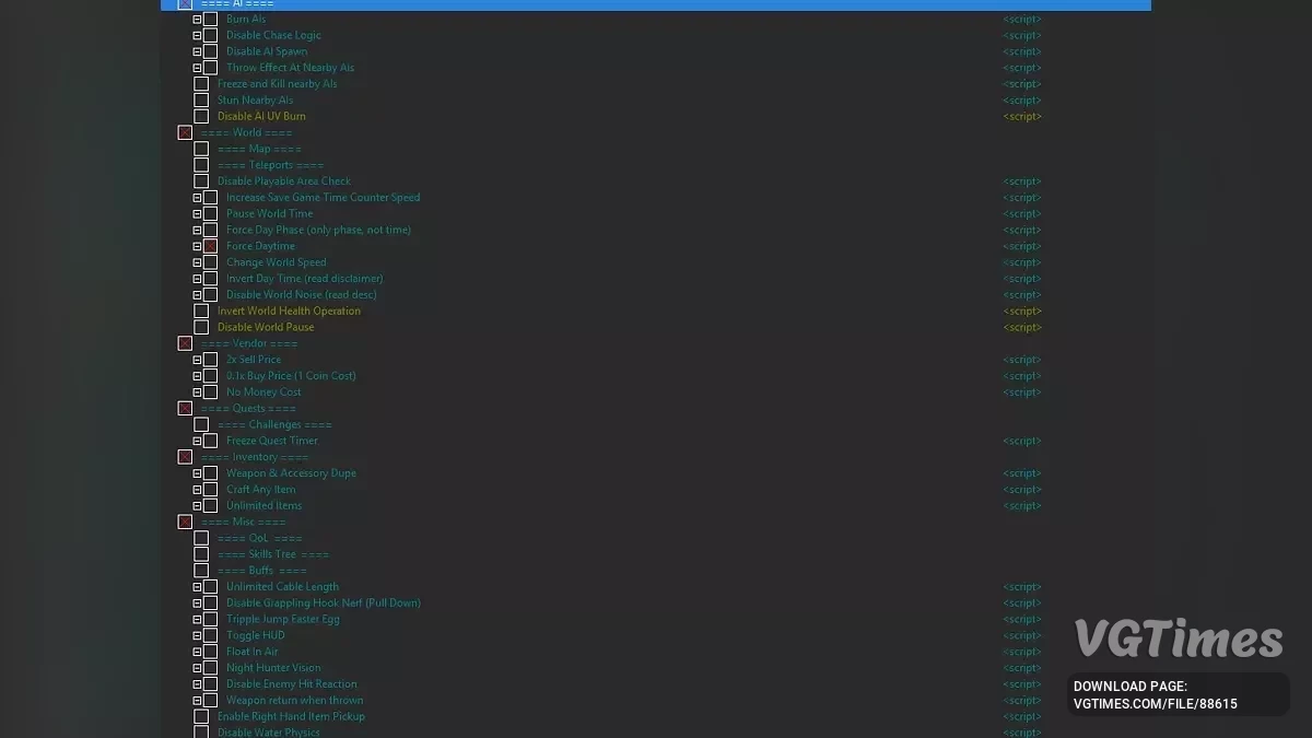 Dying Light: The Beast — Tabela dla Cheat Engine [1.0.5]