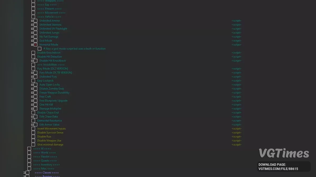 Dying Light: The Beast — Tabela dla Cheat Engine [1.0.5]