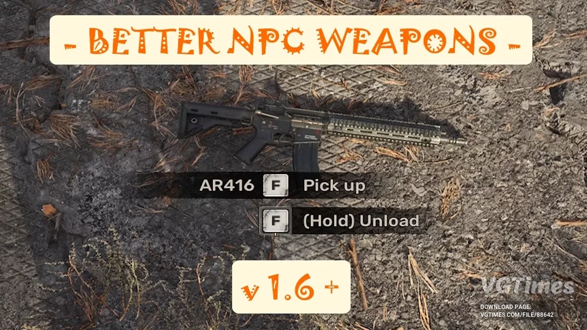 Ulepszony upadek broni od NPC