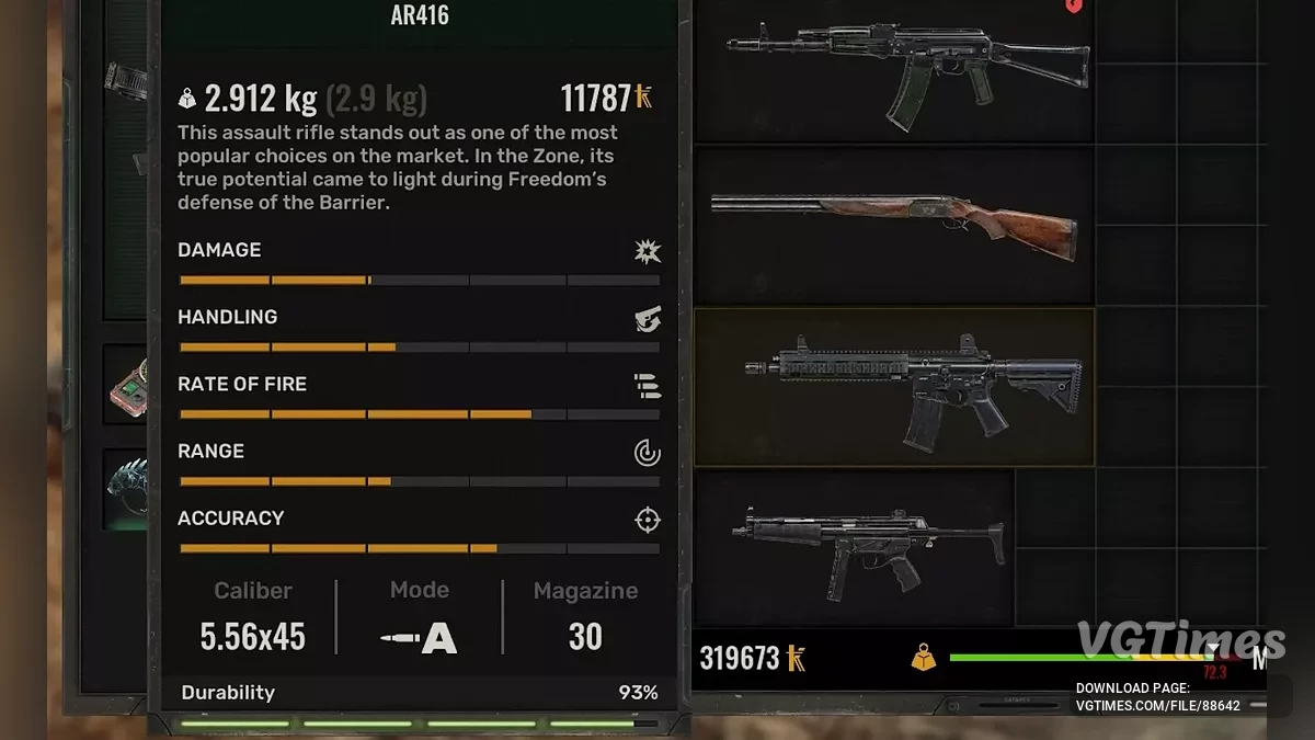 S.T.A.L.K.E.R. 2: Heart of Chornobyl — Ulepszony upadek broni od NPC