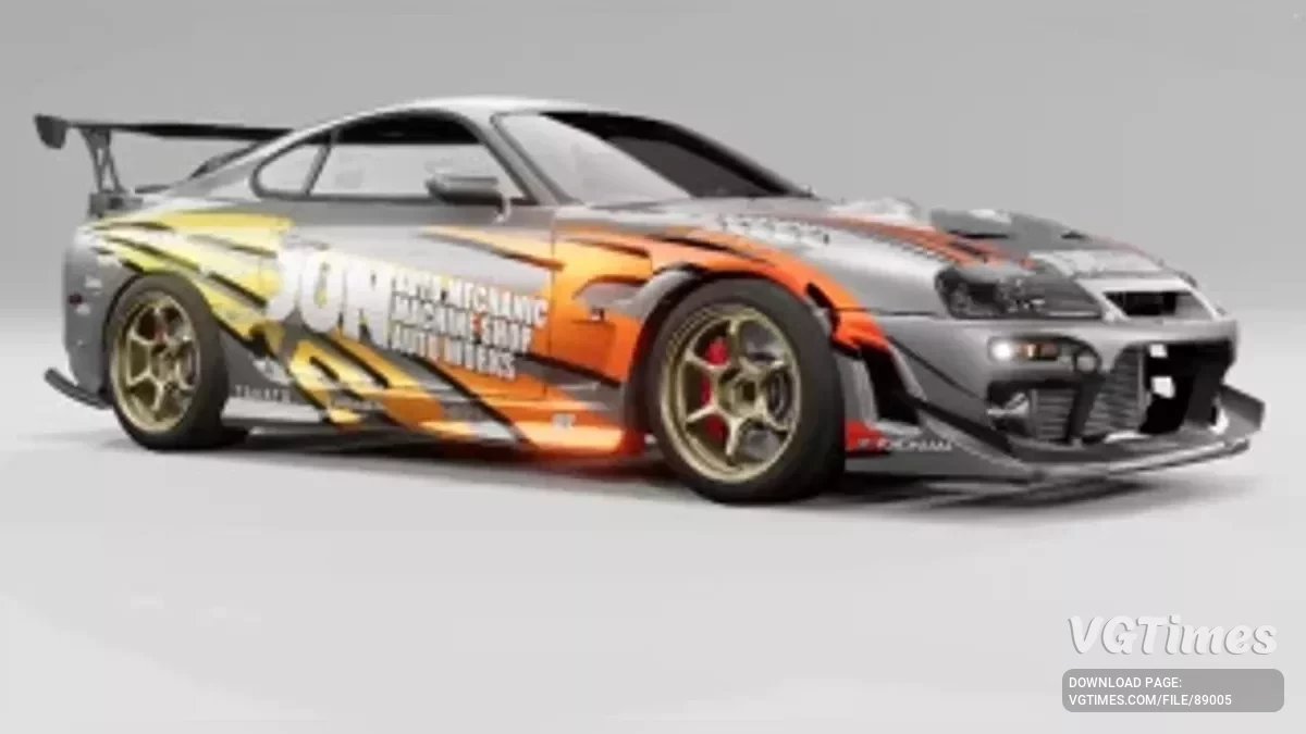 BeamNG.drive — 通用怪兽框架（Supra MK4）v4.70 (0.37.x)