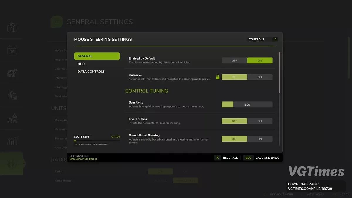 Farming Simulator 25 — Pengendalian Mouse [1.2.0.2]