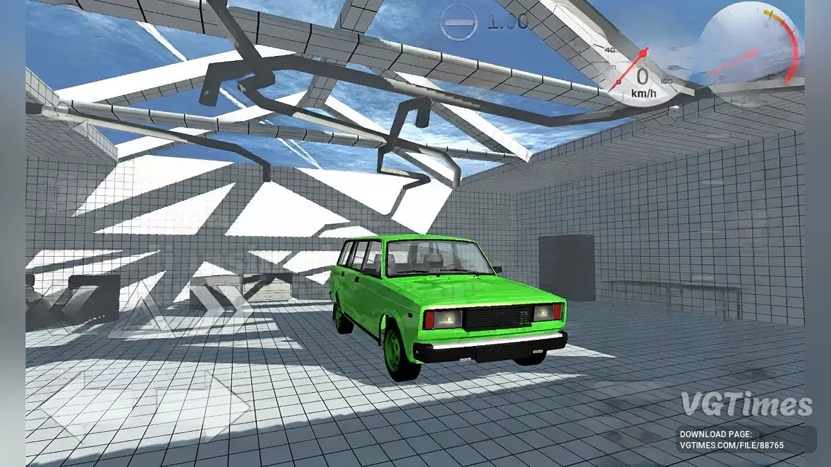 Simple Car Crash Physics Sim — VAZ 2104