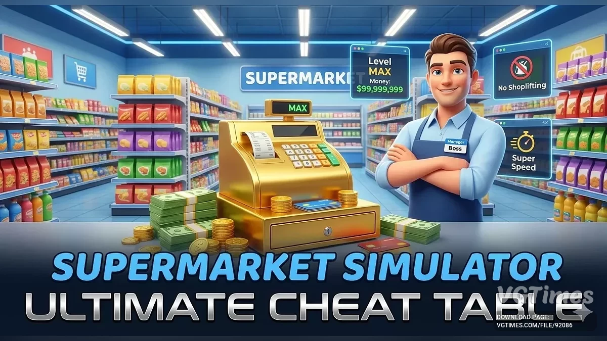 Supermarket Simulator — Tabela za Cheat Engine