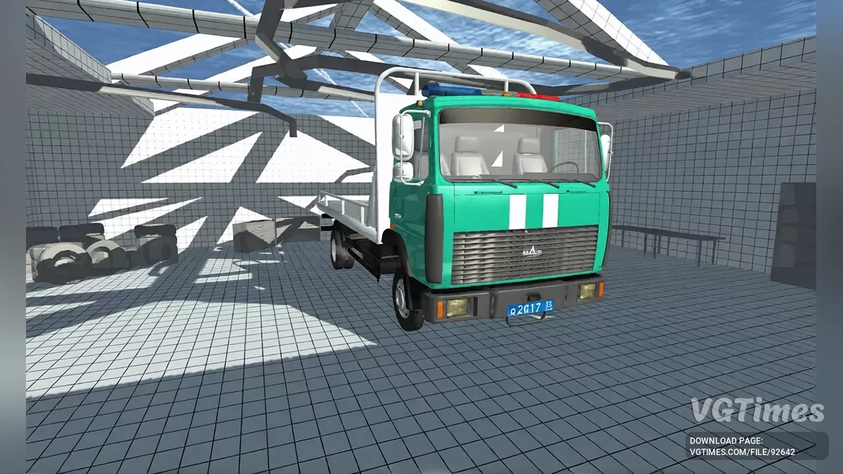 MAZ police tow truck