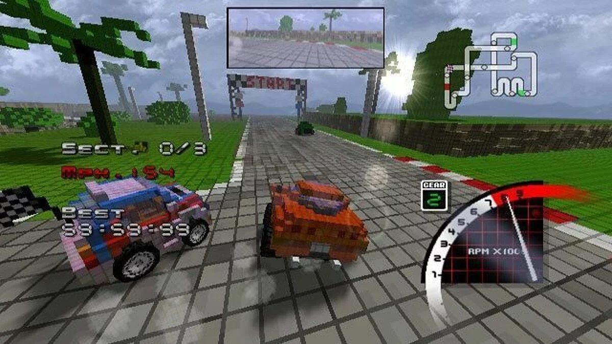 Скріншоти з 3D Pixel Racing