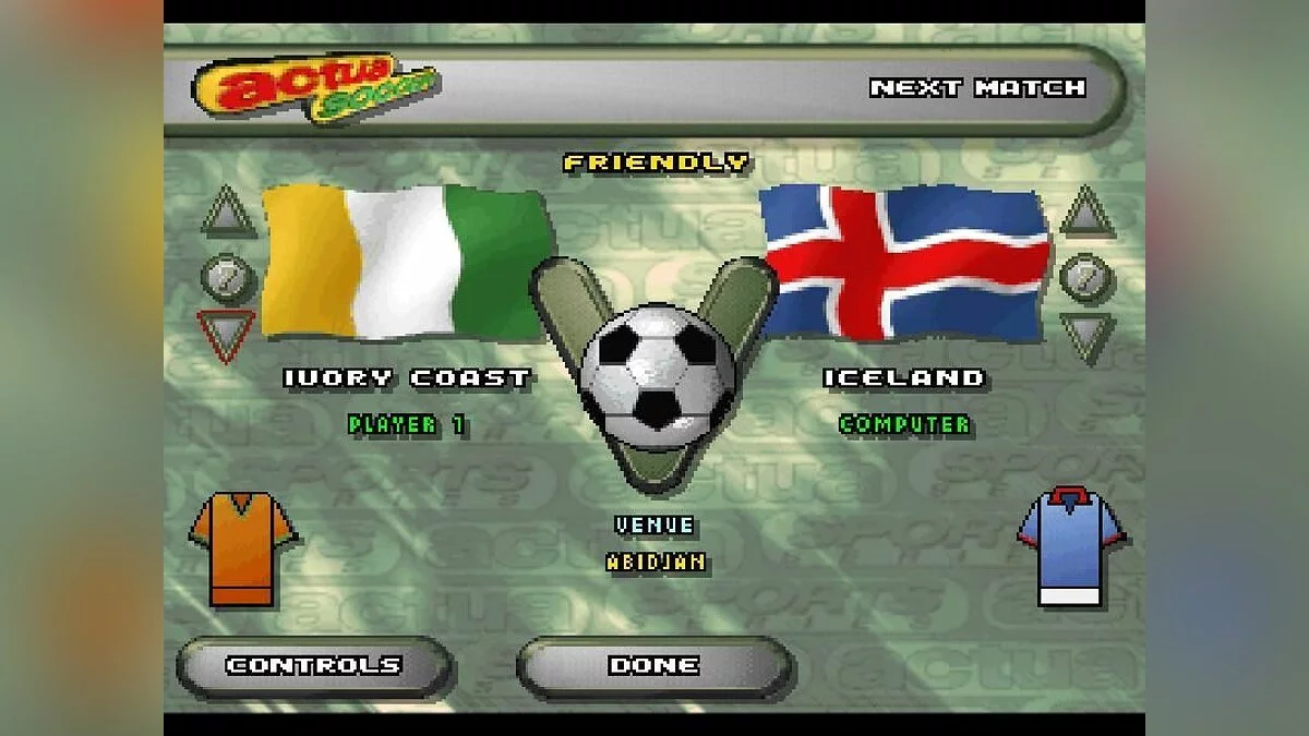 Captures d'écran de VR Soccer '96 / Image 3