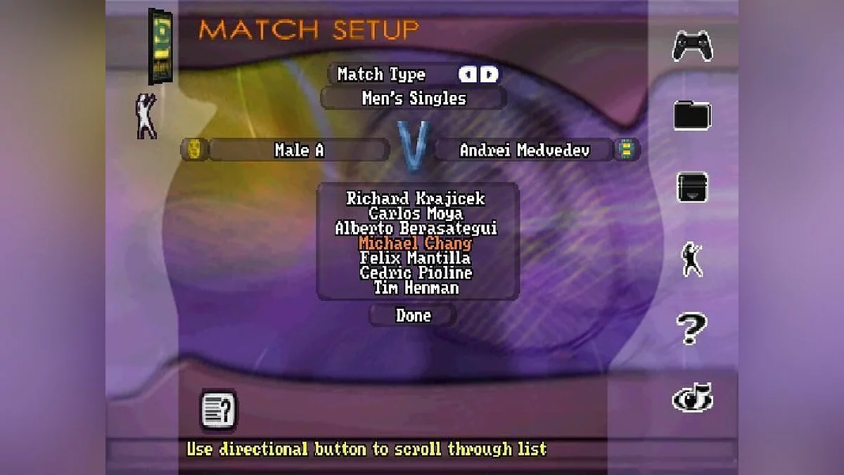 Screenshots aus Actua Tennis / Bild 2