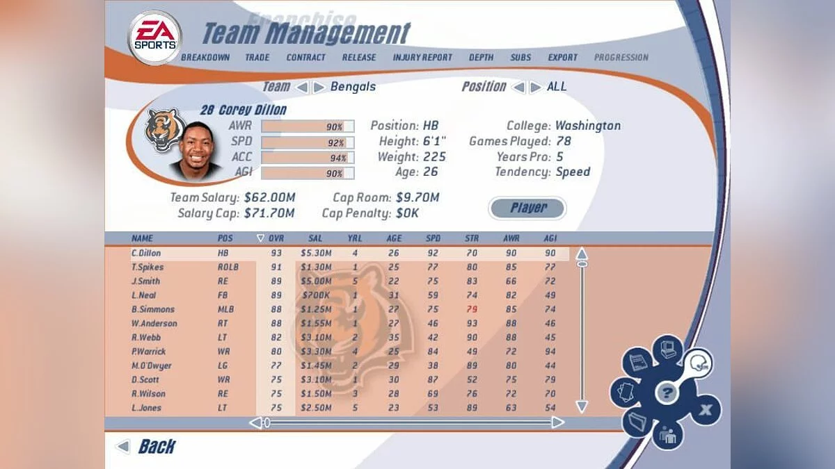 Ekran görüntüleri Madden NFL 2003 (2002) / Resim 47