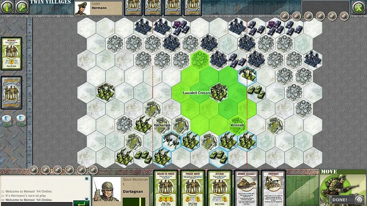 Скріншоти з Memoir '44 Online