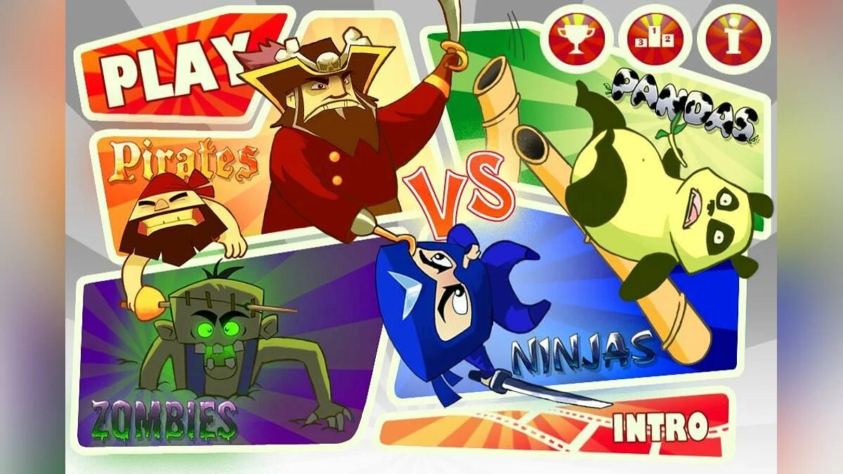 Capturas de pantalla de Pirates vs. Ninjas vs. Zombies vs. Pandas / Imagen 7