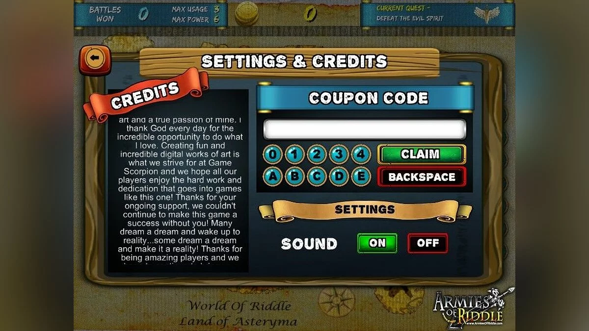 Capturas de tela de Armies of Riddle / Imagem 6