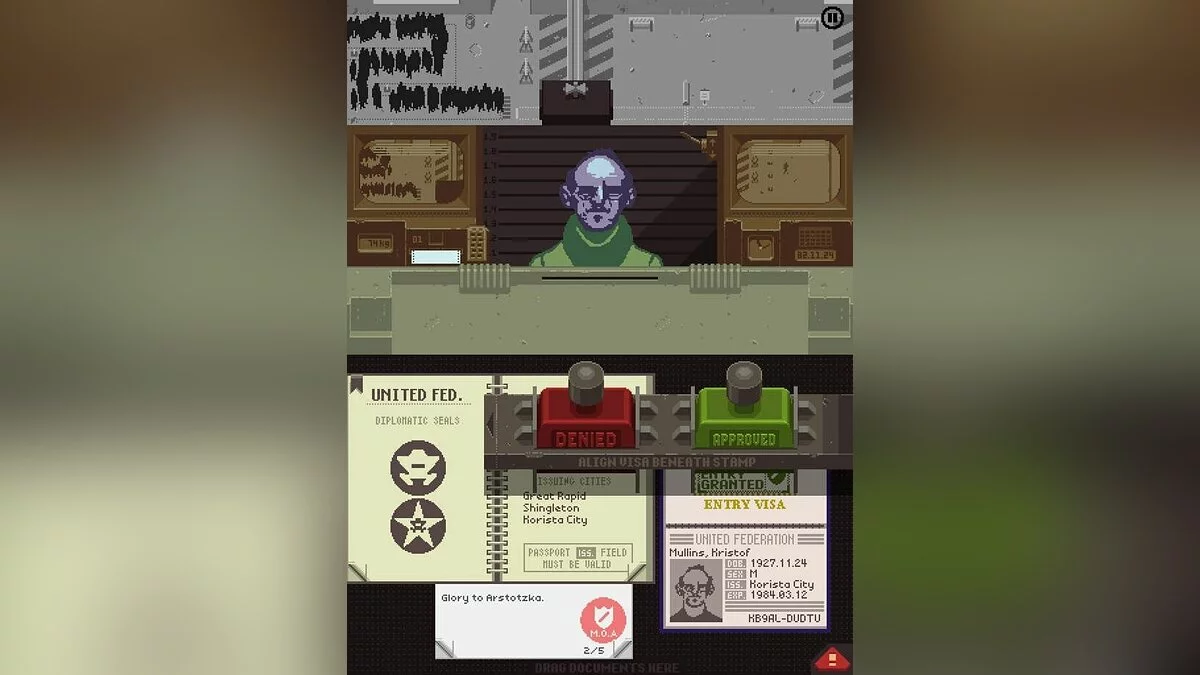 Capturas de tela de Papers, Please / Imagem 5