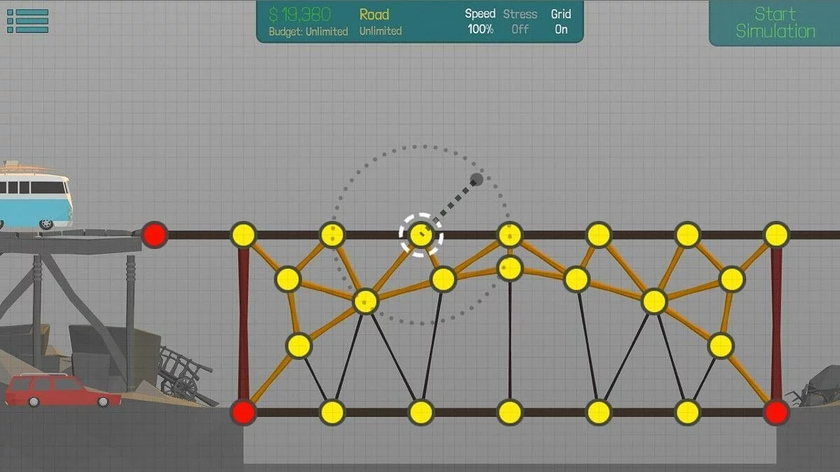 Screenshots from Poly Bridge / Image 2