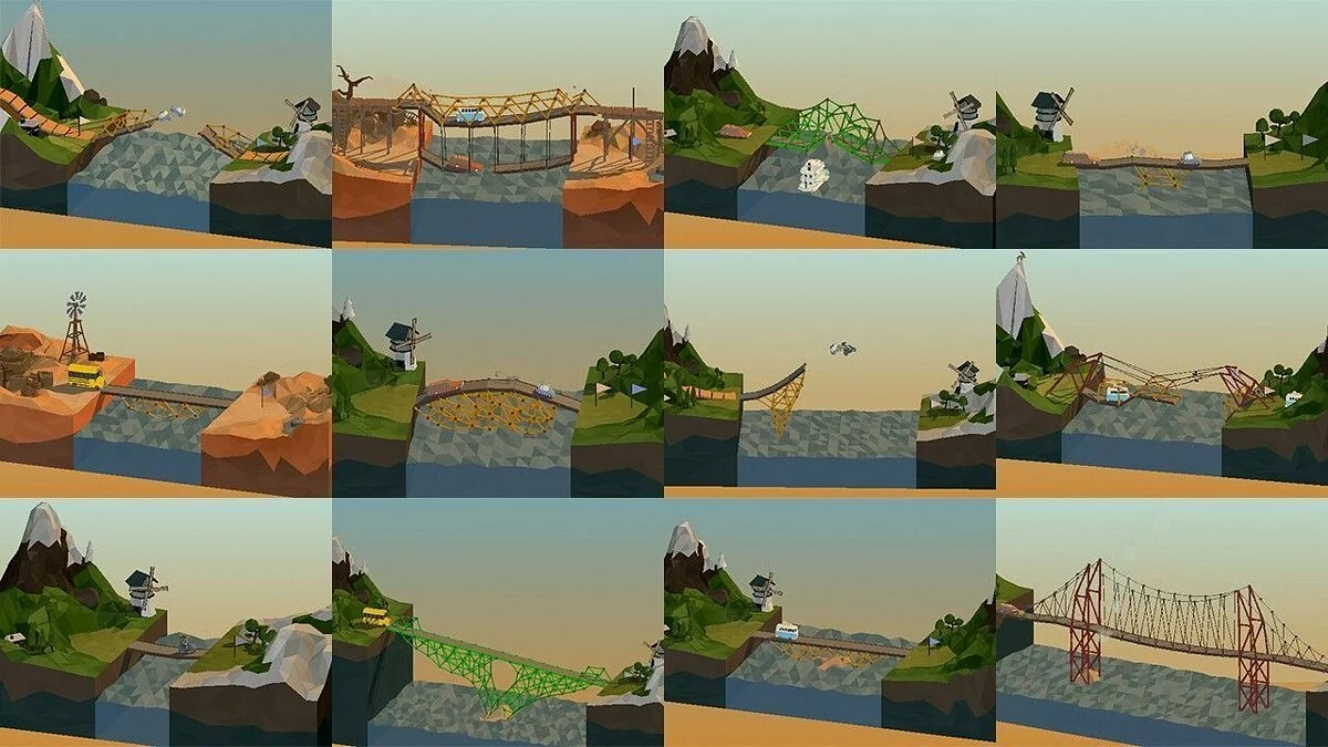 Screenshots from Poly Bridge / Image 4