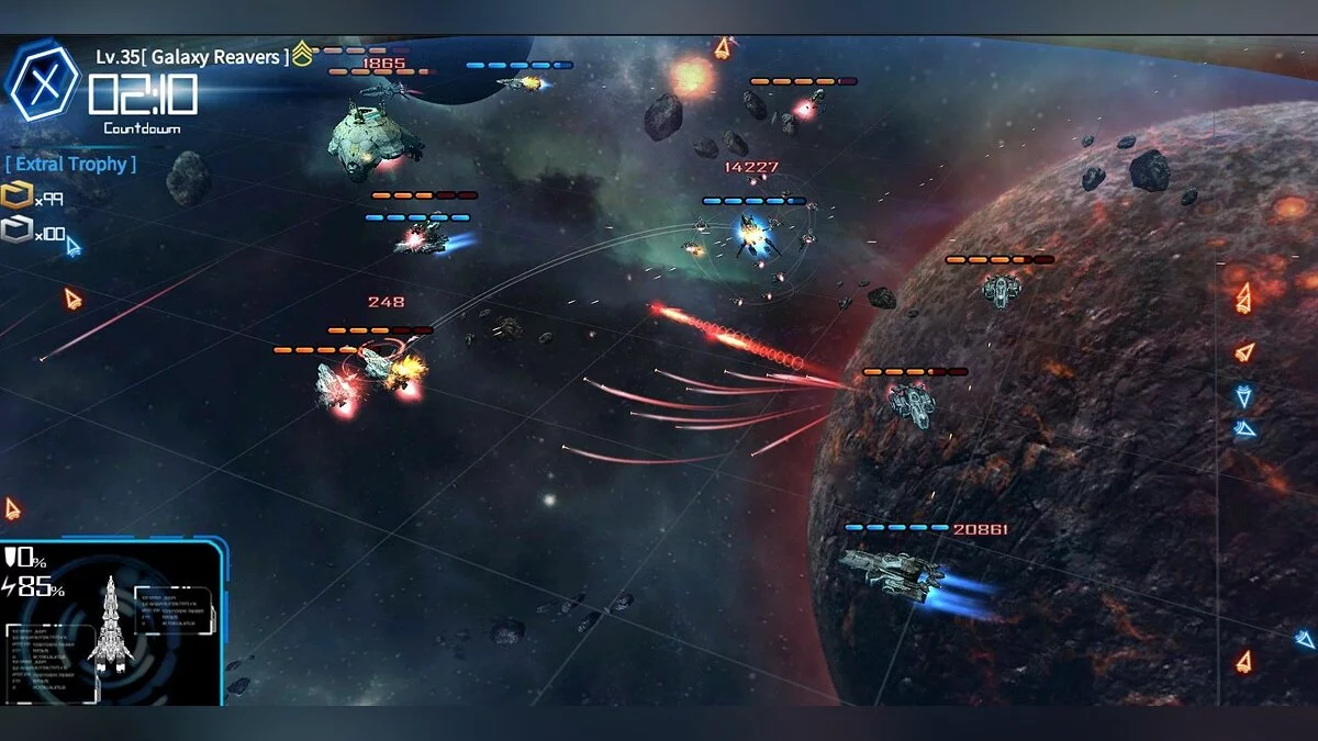 Capturas de tela de Galaxy Reavers / Imagem 1