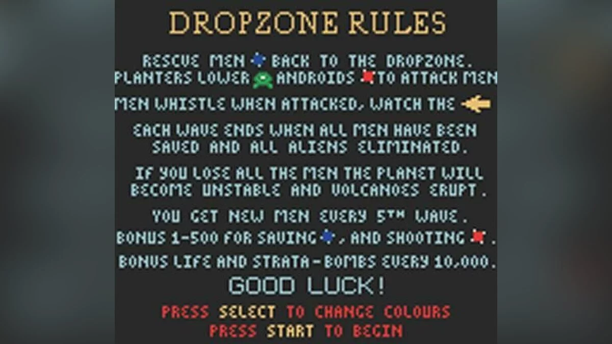 Capturas de tela de Dropzone (1984) / Imagem 45