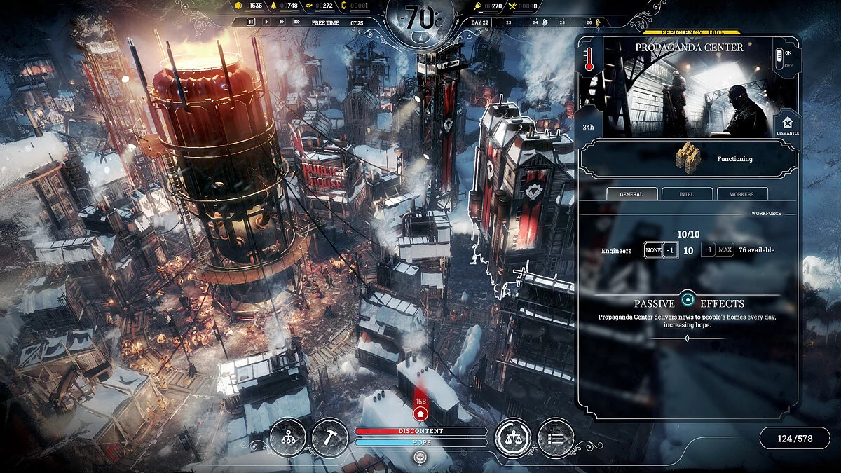 Frostpunk - Schlüsselfunktionen