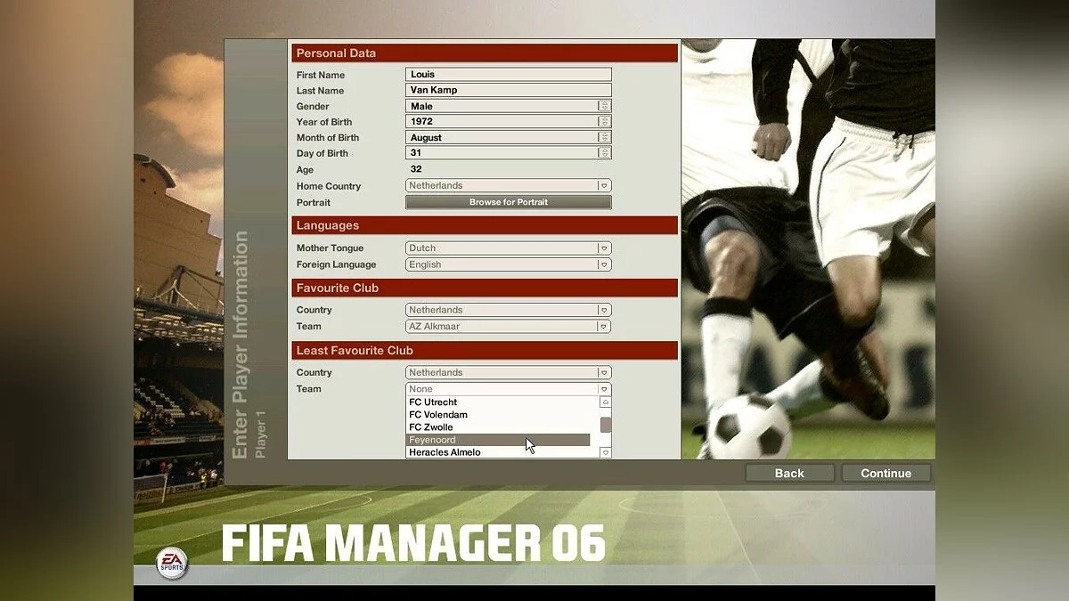 Screenshots aus FIFA Manager 06 / Bild 11