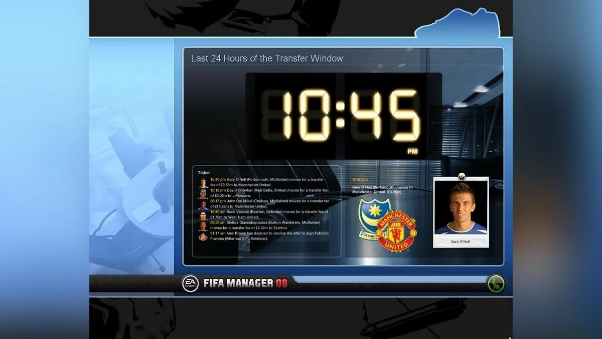 Zrzuty ekranu z FIFA Manager 08 / Obrazek 8