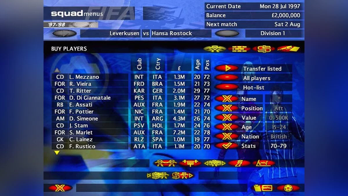 Screenshots from FIFA Soccer Manager / Image 11