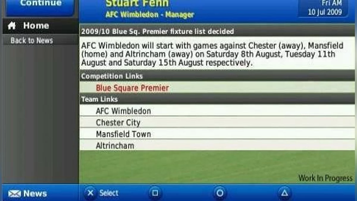 Screenshots aus Football Manager 2010 / Bild 33