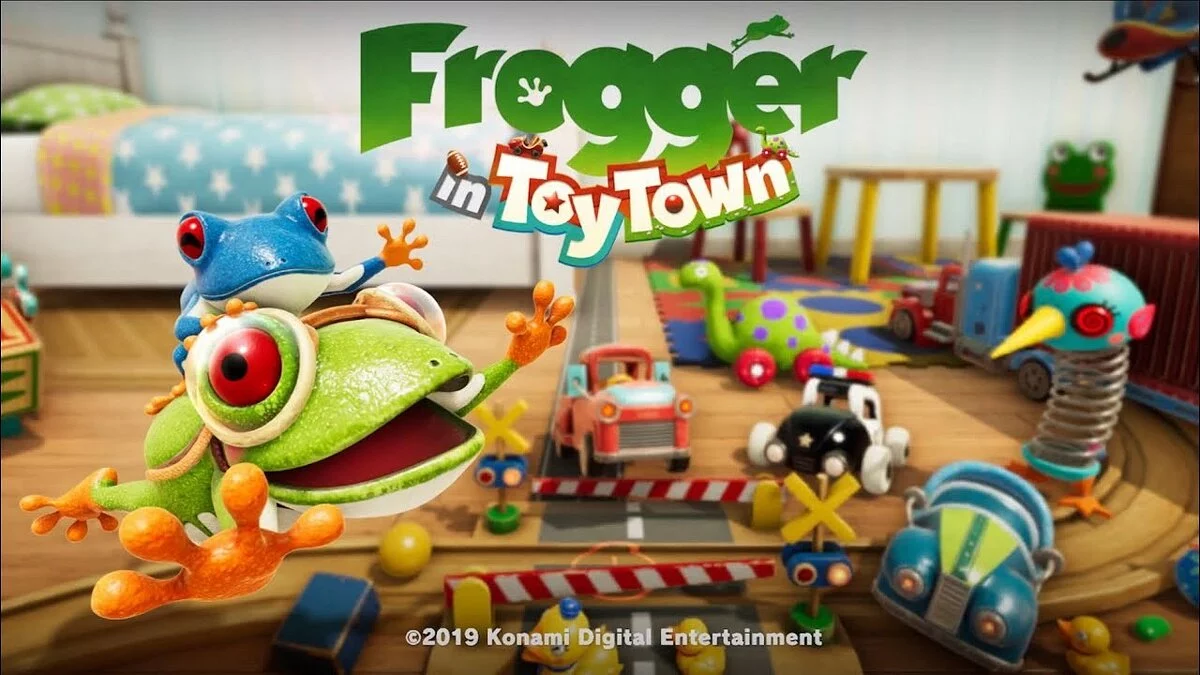 Arte de Frogger in Toy Town