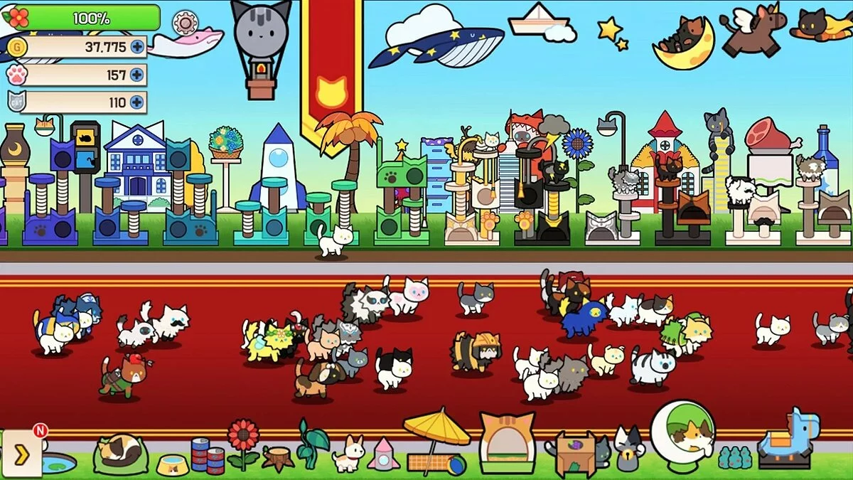 Capturas de pantalla de Cat town (Tap RPG) / Imagen 1