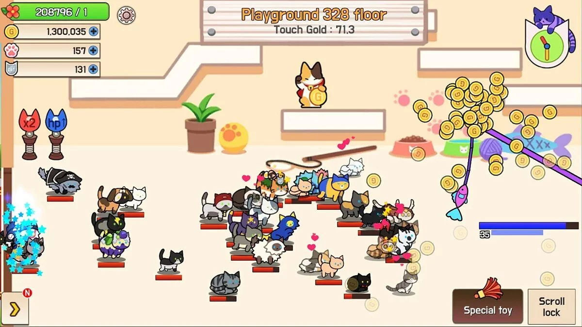Capturas de pantalla de Cat town (Tap RPG) / Imagen 4