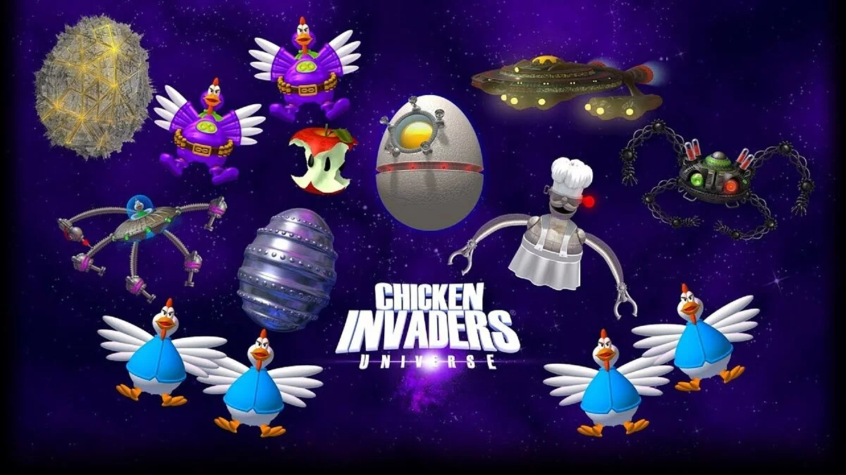 Arte de Chicken Invaders Universe / Imagem 1