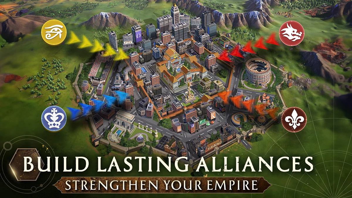 Screenshot dari Civilization: Eras & Allies