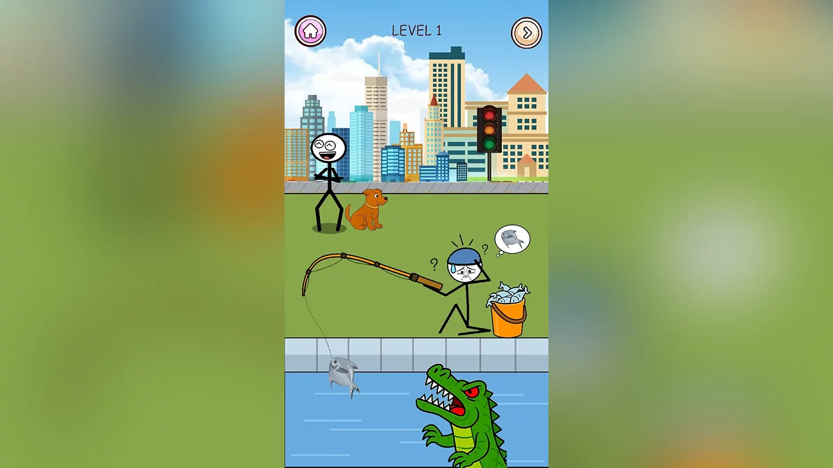 Zrzuty ekranu z Stickman Escape Thief Puzzle