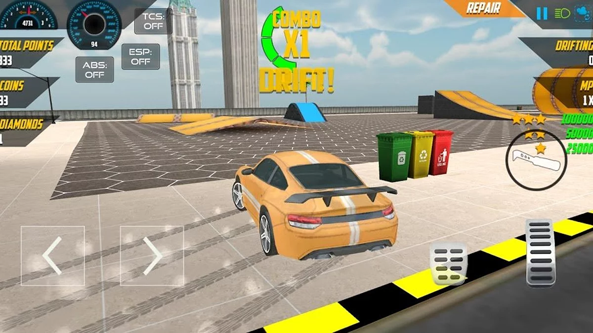 Zrzuty ekranu z City Driving Drifting Car Game