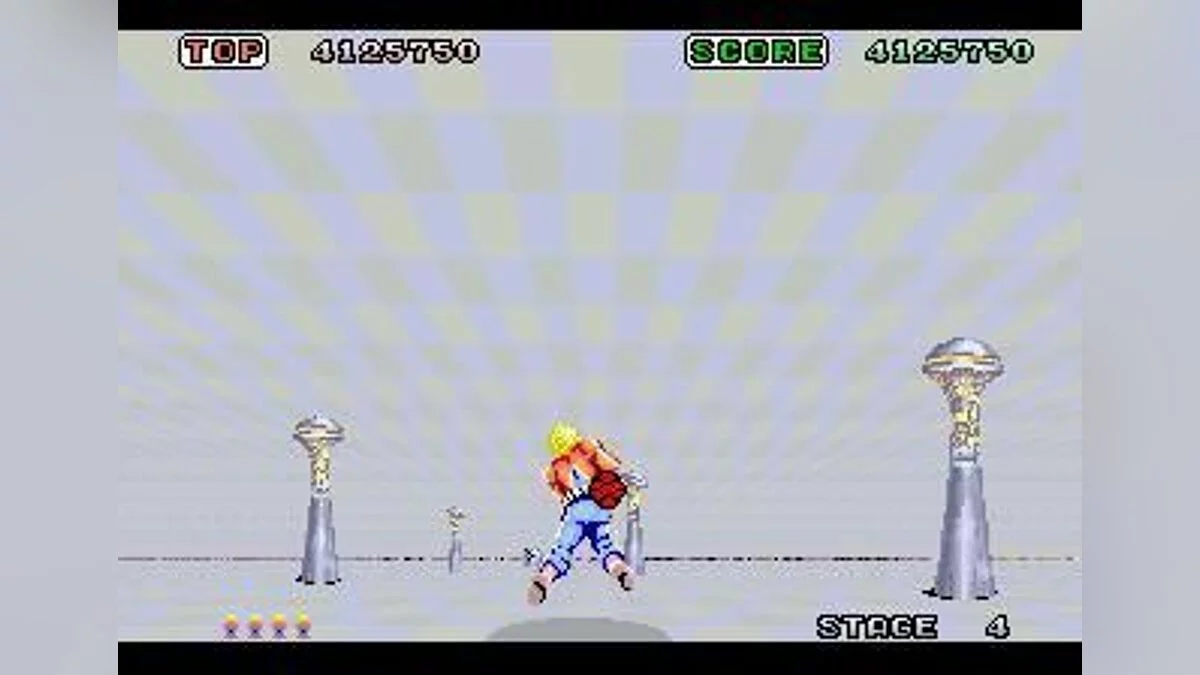 Capturas de tela de Space Harrier / Imagem 2