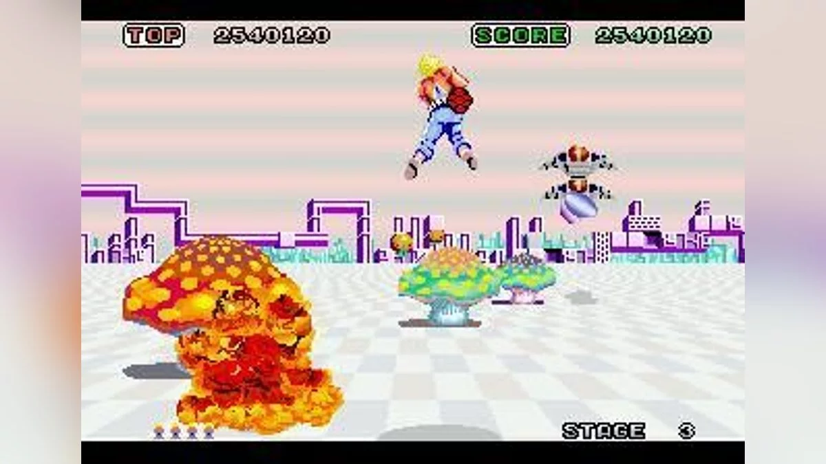 Capturas de tela de Space Harrier / Imagem 6