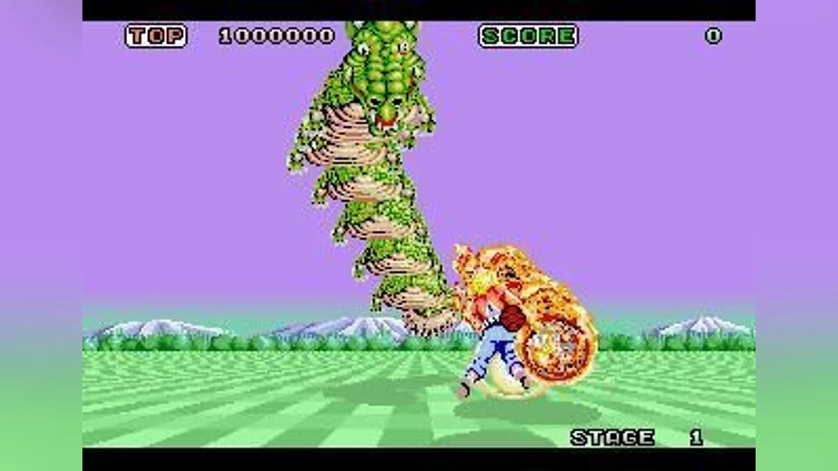 Capturas de tela de Space Harrier / Imagem 8