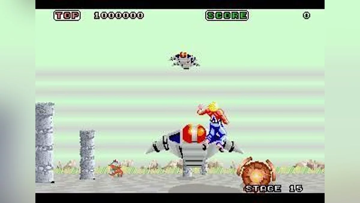 Capturas de tela de Space Harrier / Imagem 10